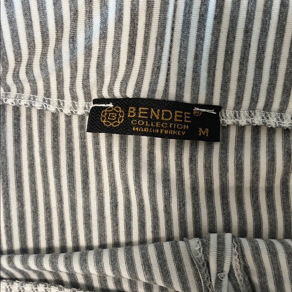 Striped Button-Down A-Line Skirt - Picture 4 of 6